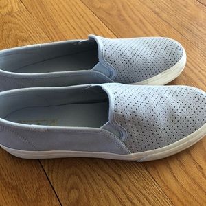 Beautiful spring light blue KEDS slip-ons!